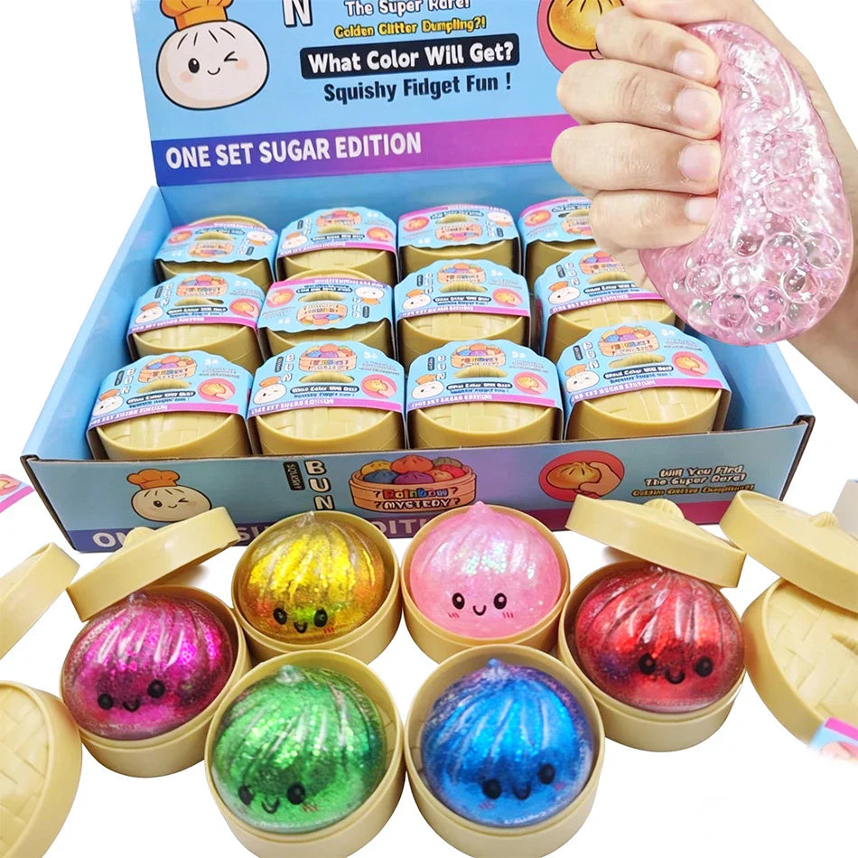 Glitter Dumpling Squishy Toy