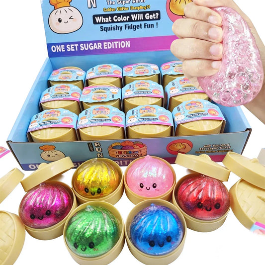 Glitter Dumpling Squishy Toy