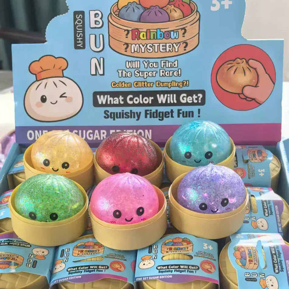 Glitter Dumpling Squishy Toy
