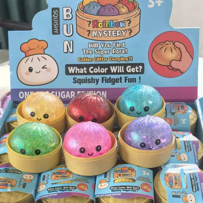 Glitter Dumpling Squishy Toy